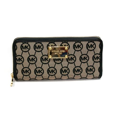 michael kors monogram jacquard wallet|Jet Set Large Empire Logo Jacquard Wristlet .